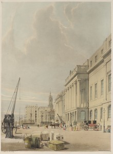 London As It Is:  Doorway, The Custom House