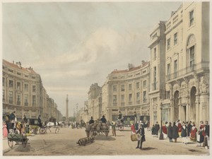 London As It Is:  Regent Street, looking towards the Duke of York's Column
