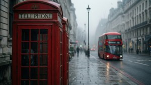 London Foggy Street