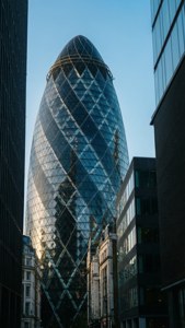 London Gherkin Upward