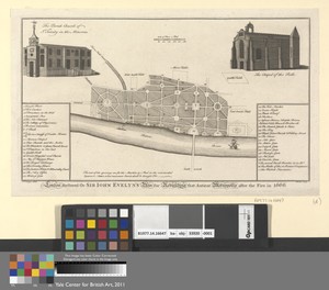 London Restored or Sir John Evenlyn's Plan for Rebuilding that Antient Metropolis after the Fire in 1666