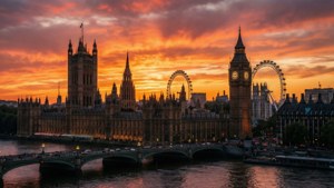 London Skyline Sunset