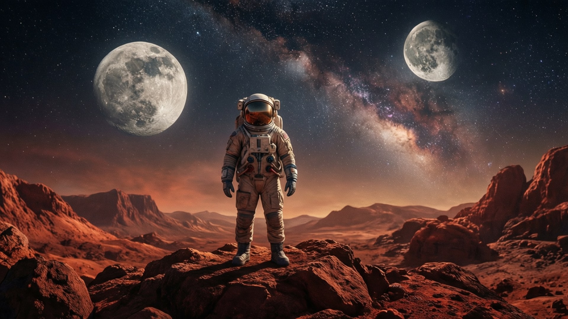 Lone Astronaut by Wallpapers.art Studio