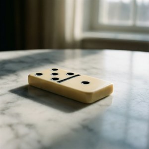 Lone Domino on Marble