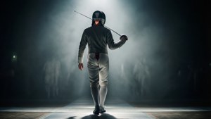 Lone Fencer Backlit