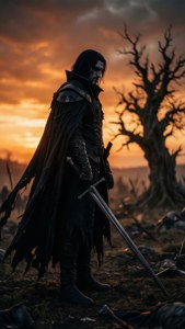 Lone Hero Sunset