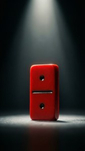 Lone Red Domino