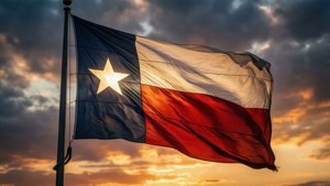 Lone Star Sunset Flag