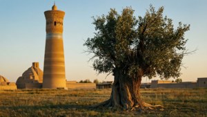 Lone Tree and Burana Tower
