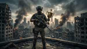 Lone Winner on Rooftop