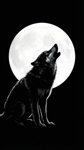 Lone Wolf Silhouette