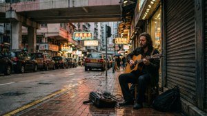 Lonely Guitar in HK
