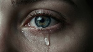 Lonely Tear Close-Up