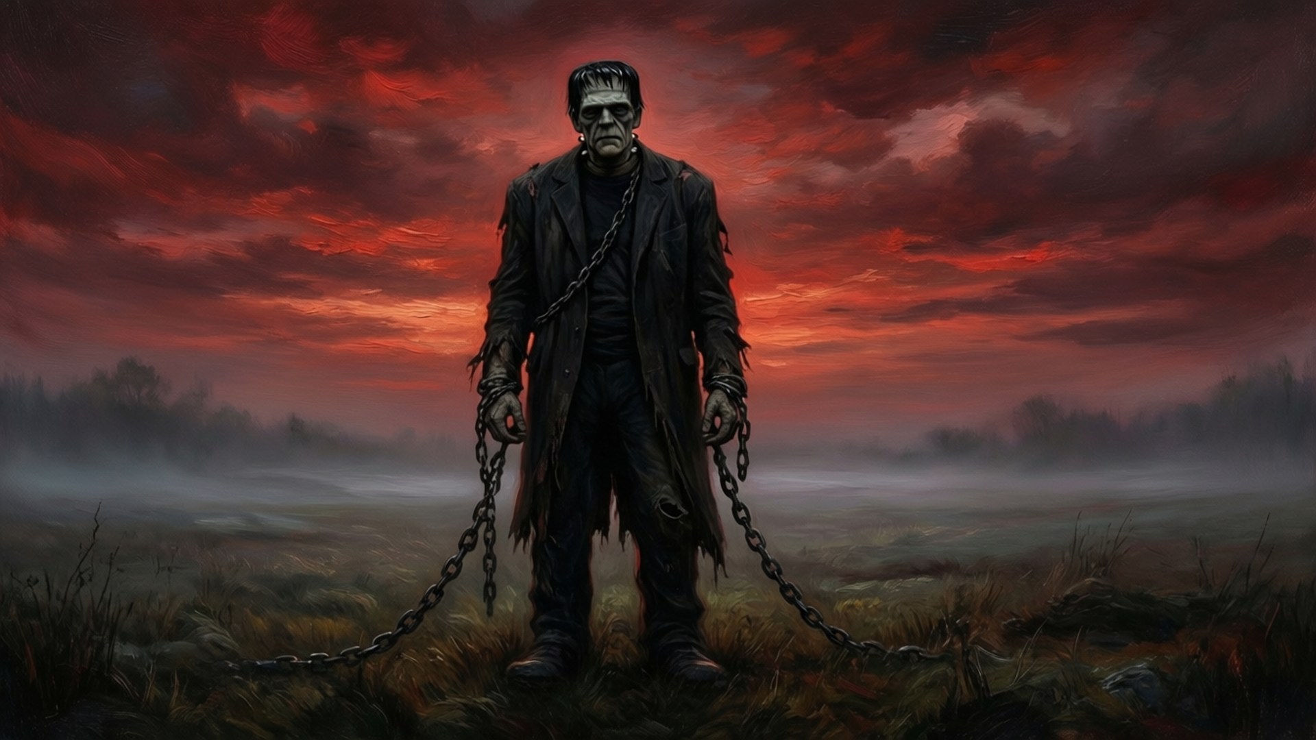 Lonely Wanderer on the Moor by Wallpapers.art Studio
