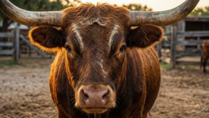 Longhorn at the Stockyards