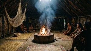 Longhouse Fire Interior