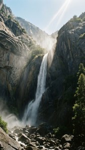 Looking Up at Yosemite Falls
