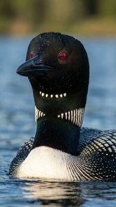 Loon Portrait Close-Up