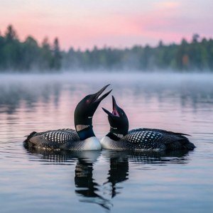 Loons at Dawn Call
