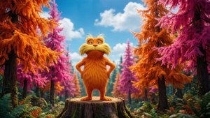 Lorax in Truffula Forest