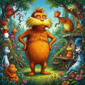 Lorax Whimsical Garden