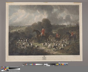 Lord Glamis and Stag Hounds