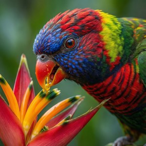 Lorikeet Feeding