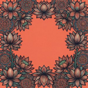 Lotus Mandala Frame