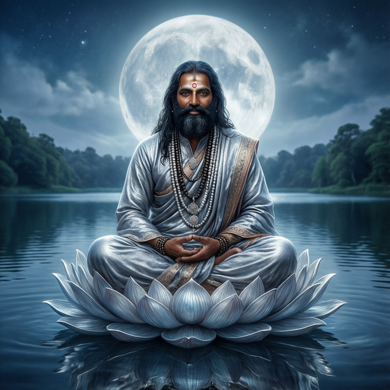 Lotus Moon Mystique by Wallpapers.art Studio