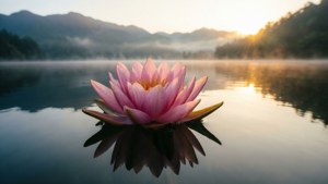 Lotus Sunrise Serenity