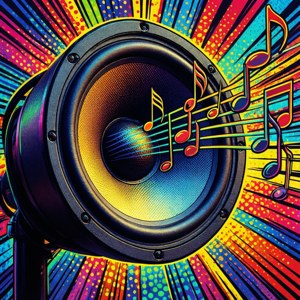 Loudspeaker Pop Art