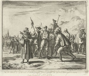 Louwerens Jansz. te Antwerpen ter dood geleid, 1577