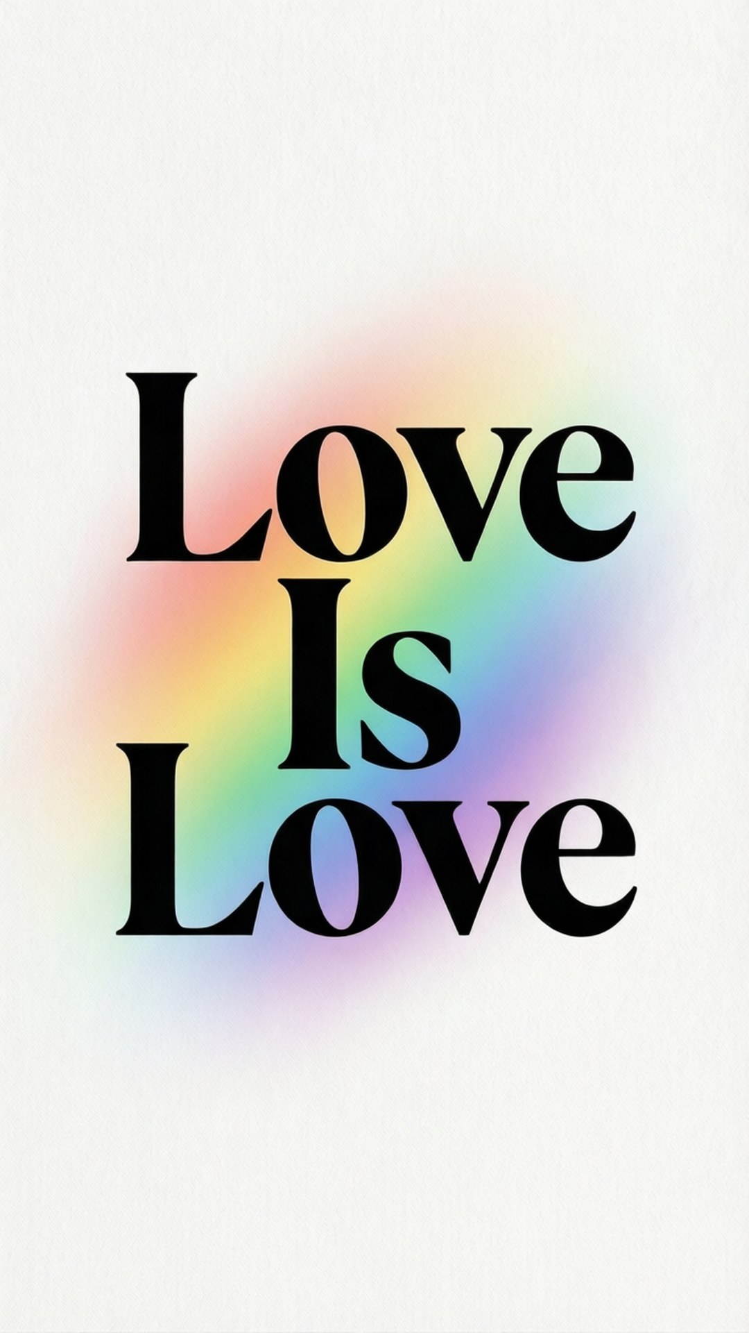 Love Is Love Typography by Wallpapers.art Studio