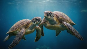 Love Turtles Swimming