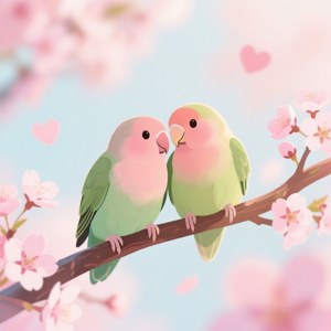 Lovebirds in Bloom