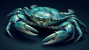 Low-Poly Crab Geometric