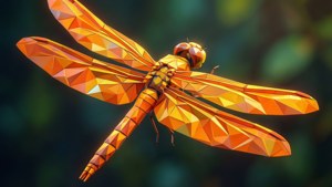 Low Poly Dragonfly
