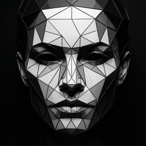 Low Poly Face Template