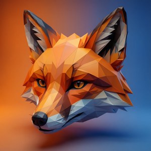Low-Poly Fox 3D