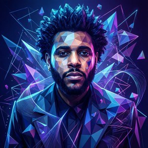 Low Poly Geometric Portrait