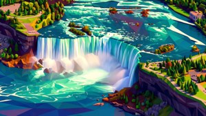 Low Poly Niagara