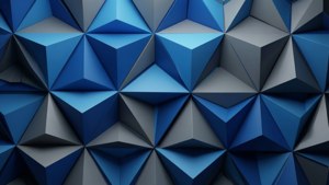 Low-Poly OnePlus Blue