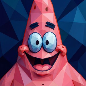 Low-Poly Patrick Face