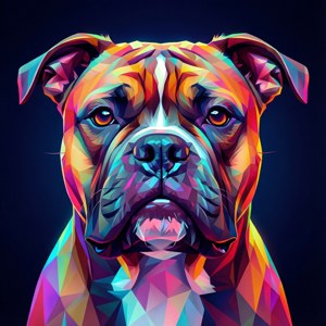 Low-Poly Pitbull