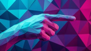 Low Poly Pointing Hand