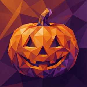 Low Poly Pumpkin Spice
