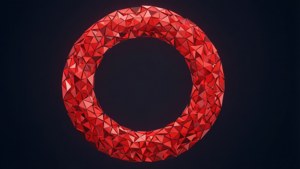 Low Poly Red Circle