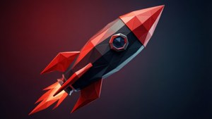 Low-Poly Rocket