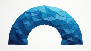 Low Poly Semicircle