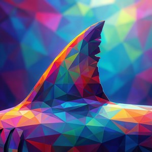 Low-Poly Shark Fin